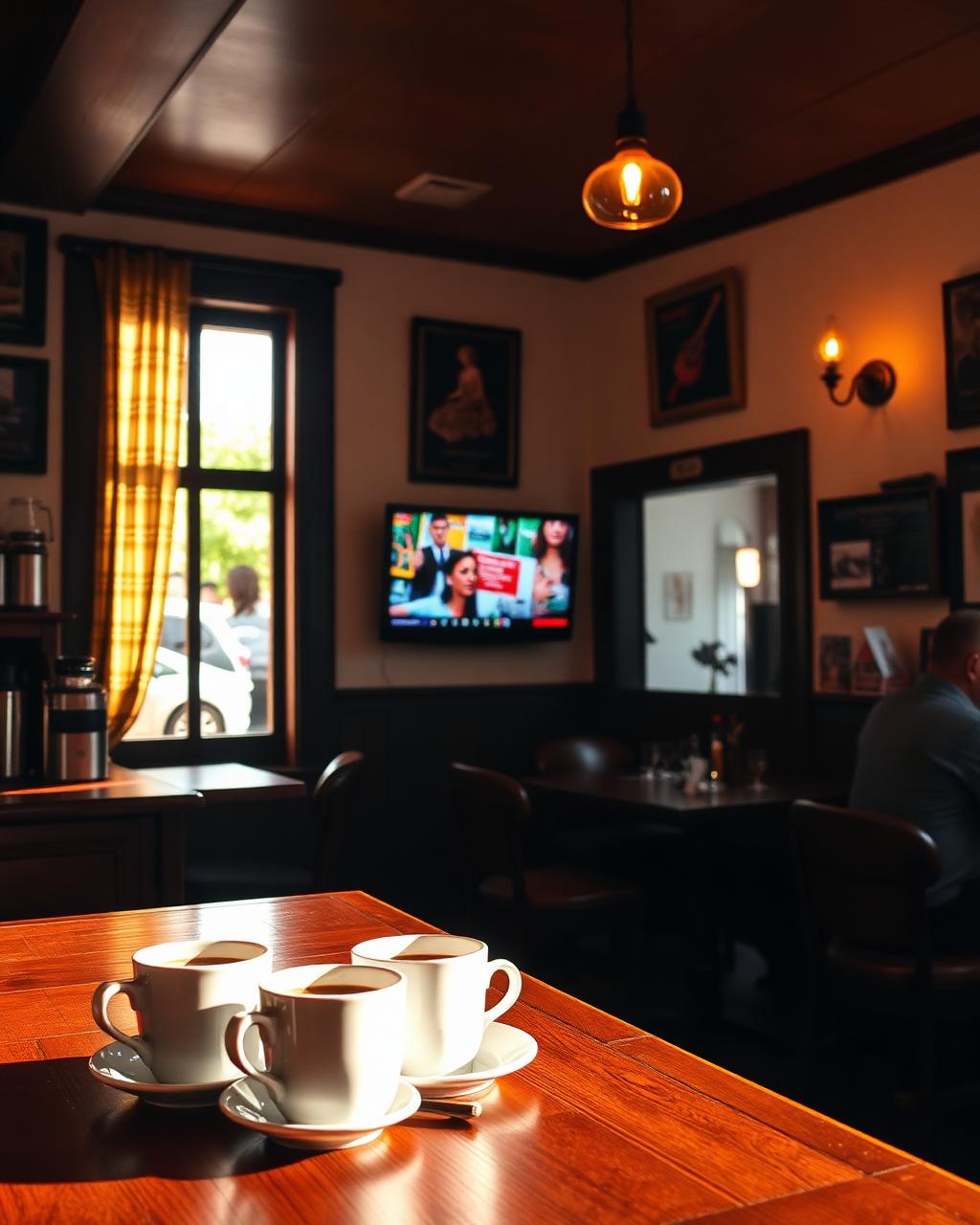 Monitor indoor in un bar tradizionale del Friuli